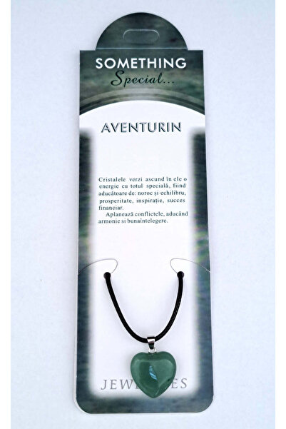 OEM Set de pandantive cu inimă din aventurină cu felicitare personalizată, pi...