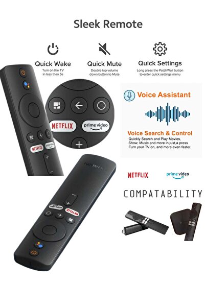 Generic Bluetooth Voice Remote Control for Xiaomi Mi Box and Stick