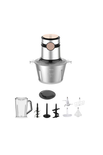 rebune 500W Stainless Steel Electric Chopper - 2L Capacity RE-2-153