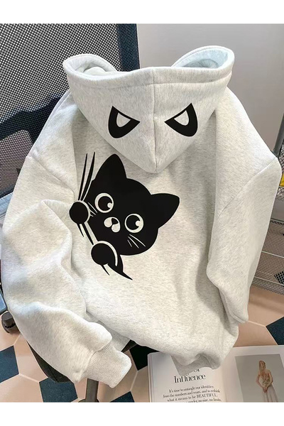 GALASHOP Kadınlar için kulaklı Kedi Kapşonlu