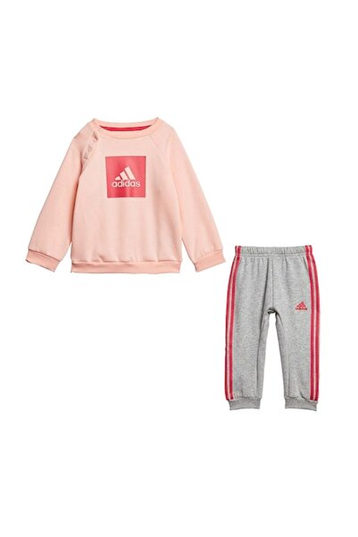 adidas 3-Stripes Fleece Tracksuit GE0003, Girls, Pink, 86