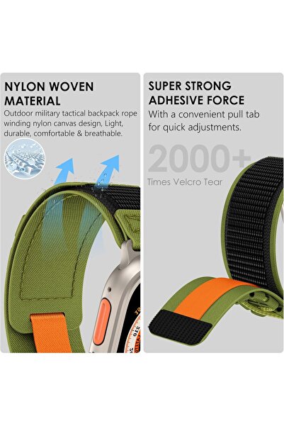 Generic Rugged Nylon Replacement Band for Apple Watch (49/45/44/42mm)