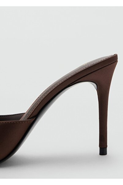 MANGO Woman Topuklu saten sandalet