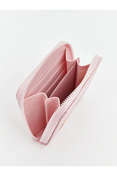 LC Waikiki LCW ACCESSORIES YEBU Pembe Ayı Teddy Baskılı Kız Çocuk Cüzdan