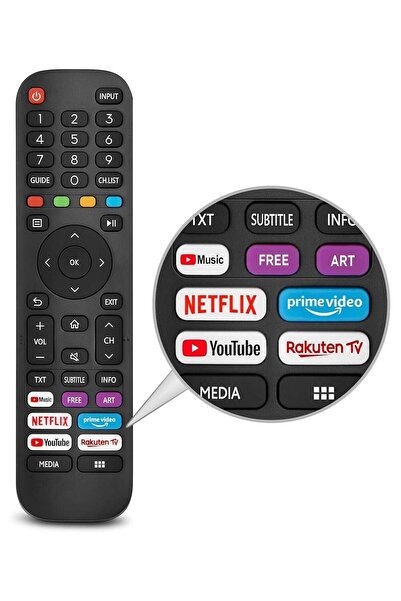 Generic New Replacement Universal Remote Control Compatible with Hisense VIDAA TV EN2G30H