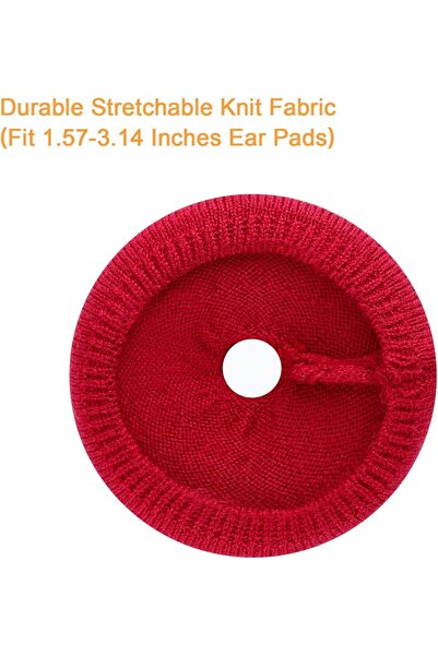 Other أغطية وسائد الأذن من Jarmor المصنوعة من القماش المنسوج لسماعات Beats Solo 3/2 (زوج) - أحمر