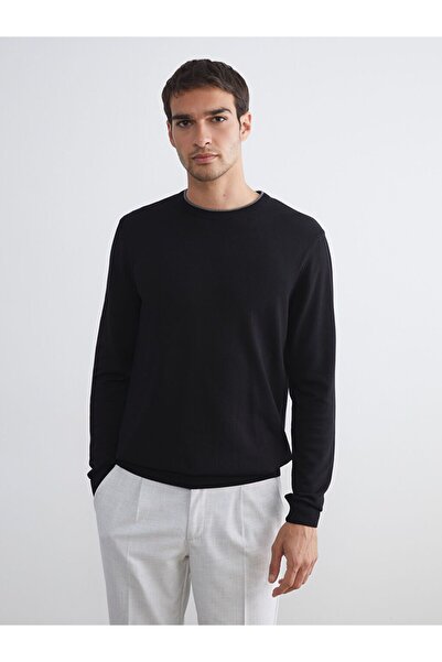 LC Waikiki Southblue Crew Neck Men's Knitwear Sweater