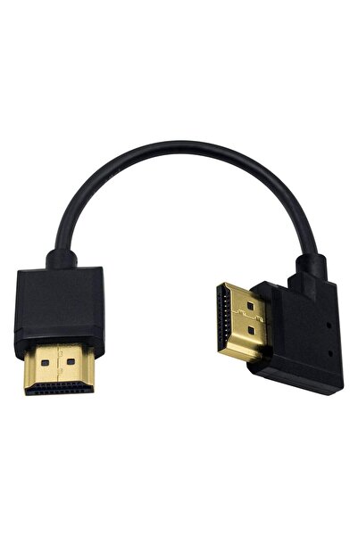 Duttek كابل HDMI قصير 4K 6 بوصة/15 سم بزاوية قائمة من ذكر إلى ذكر HDMI 2.0