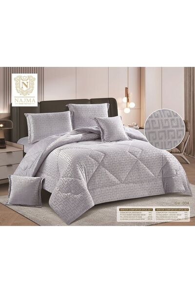 Moon Winter double bedspread, one of the finest modern models, consisting of 6 pieces, 230 x 250