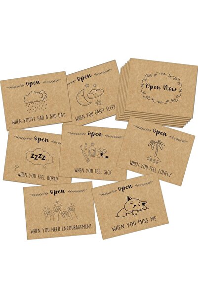 Other Open When Envelopes - 8 Recycled Brown 'Open When' Envelopes by UR E Tink (10.4 x 13.97 cm)