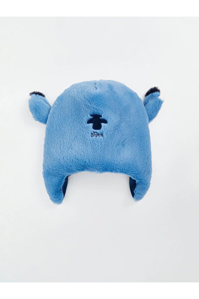 LC Waikiki LCW ACCESSORIES YEBU Mavi Stitch Nakışlı Erkek Çocuk Kar Şapkası