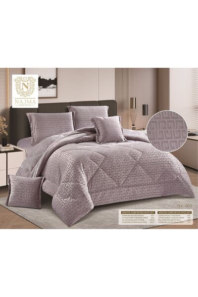 Moon Winter double bedspread, one of the finest modern models, consisting of 6 pieces, 230 x 250