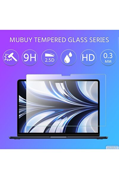 Other واقي شاشة زجاجي مقوى من MUBUY-GOL لجهاز MacBook Air مقاس 13.6 بوصة (A26...