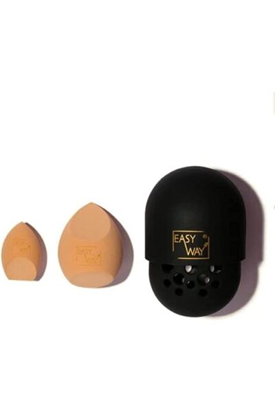 EZ Easy Way Soft Skin Beauty Makeup Sponge (2 Pieces) with Waterproof Bag