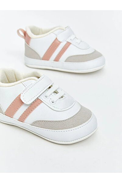 LC Waikiki LCW STEPS Beyaz YEBU Bağcık Ve Cırt Cırtlı Kız Bebek Spor Ayakkabı
