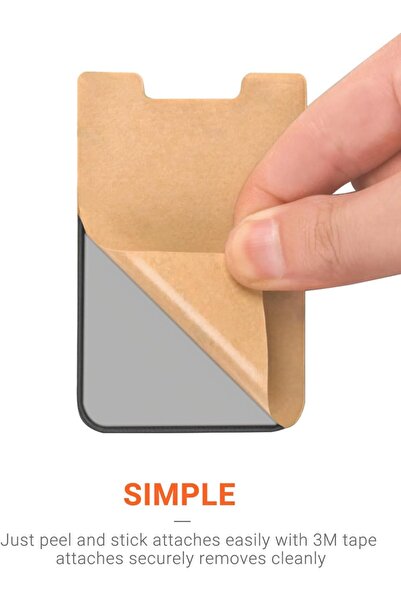 Other محفظة حامل بطاقات الهاتف ذاتية اللصق من OBVIS - ليكرا، عبوة من قطعتين (...