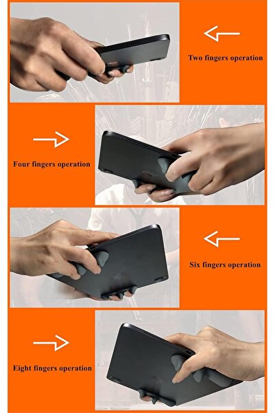 Other PUBG Tablet Game Controller (Rakizbe) - Non-Slip Silicone Multi-Finger Handle for iPad/Android Table