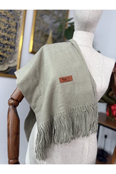 GÜMRÜKÇÜ Mould Green Imported 100% Cotton Shoulder Shawl Scarf Premium Quality