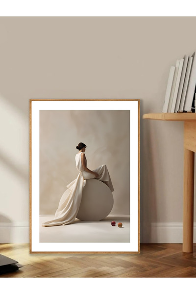 Tuba Decor Tablo dintr-o singură bucată cu rame din lemn pentru sufragerie, s...