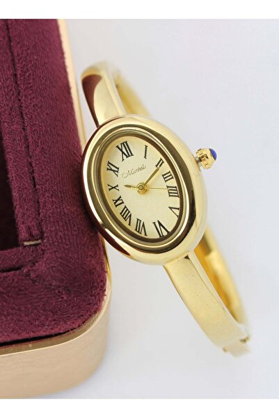 marblino ساعة نسائية أنيقة من الفولاذ المقاوم للصدأ - ذهبية