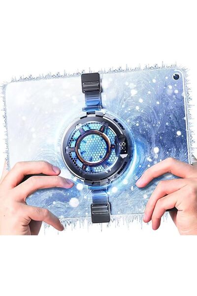 Generic 2-in-1 Magnetic iPad Cooler, 30W, 3 Cooling Modes, Temperature Monitor, LED