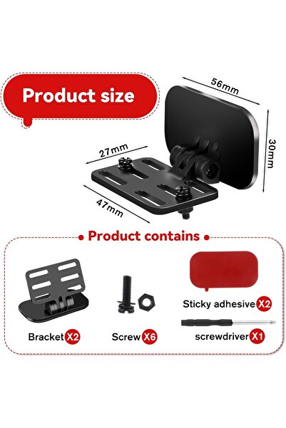 Other Universal Rear Camera Mount for Rear Windshield / Mirror - 2 Pieces