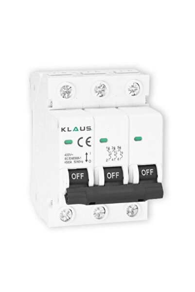 Klaus Miniature Circuit Breaker mcb 4.5Ka 3P 25A C, KE40325 (4/60)