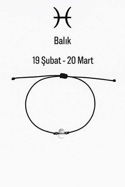 Femenino Balık Burcu Gerçek Doğal Kristal Kuvars Taşlı Şans Bilekliği – Özel ...