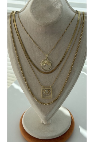 ADALYA 316 ÇELİK ÇOKLU KOLYE