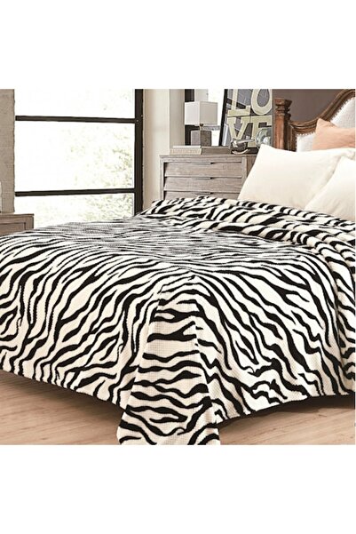 OEM Cocolino embossed blanket, 200x220 cm, for double bed, with colorful pattern