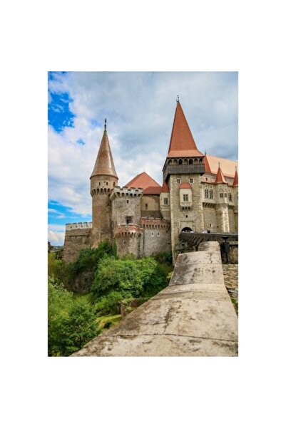 OEM Pictură pe pânză - Arhitectura Castelului Corvinilor, Curtea Corvinilor, ...