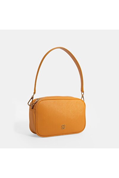 Desa Women's Orange Shoulder Strap Handbag