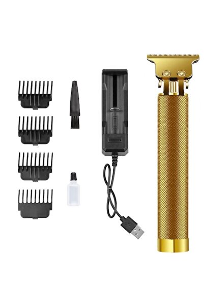 OEM Professional Rechargeable Hair Trimmer — 120min Battery, Stainless Blade, Gold