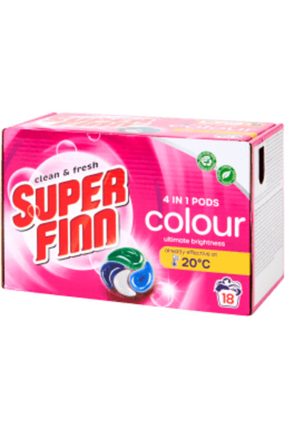 Aneliz Capsule Superfinn 4 în 1 colorate - 18 spălări