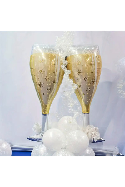 MAHLA 1 Τεμάχιο - Χρυσό Σαμπανιζέ 93 εκ. Γιγαντιαίο Μπαλόνι - Χριστουγεννιάτι...