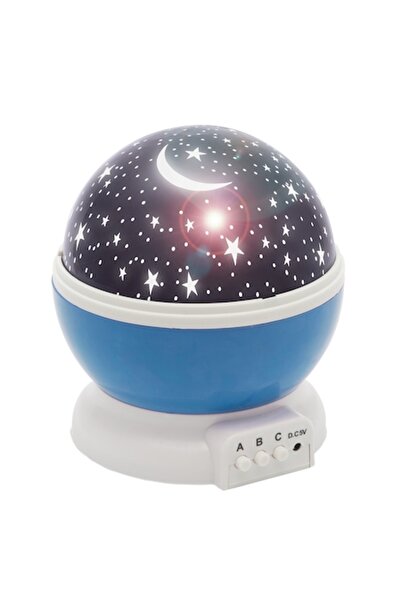 Phenom Lampă de proiector cu cer înstelat, 4x1W, USB, albastră