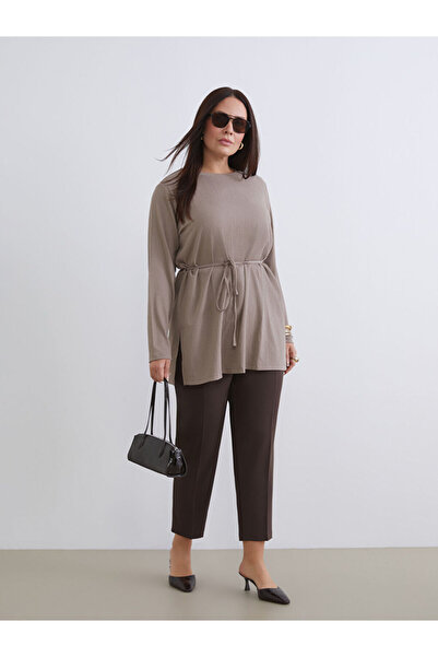 LC Waikiki Lcwaikiki Classicbrown Standard Fit Women's Trousers