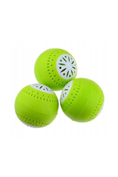 OEM Set de 3 bile absorbante de mirosuri pentru frigider, plastic, diametru 5...