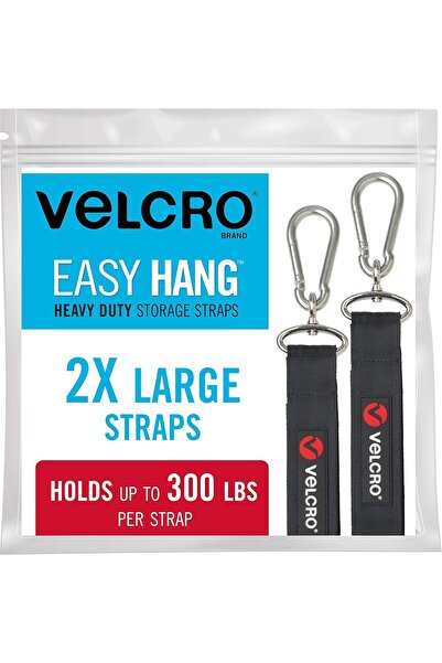VELCRO Brand Heavy-Duty Hanging Strap with Ring Clip for Hanging Water Bottle...