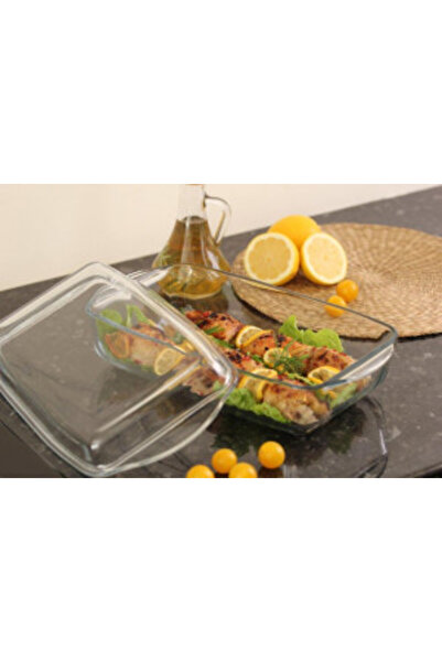 Aneliz Heat-resistant Glass Baking Dish with Lid 37 x 22 x 14 cm, 6.5 L, Ocuisine