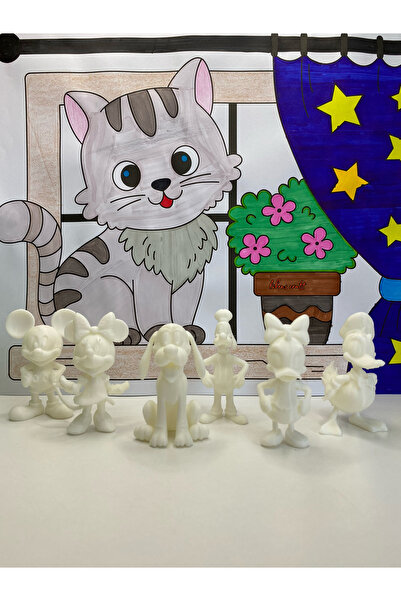 librescraft 3D Eğlenceli Aktivite Mickey Mouse ve Arkadaşları Boyama Seti Kendin Yap DIY