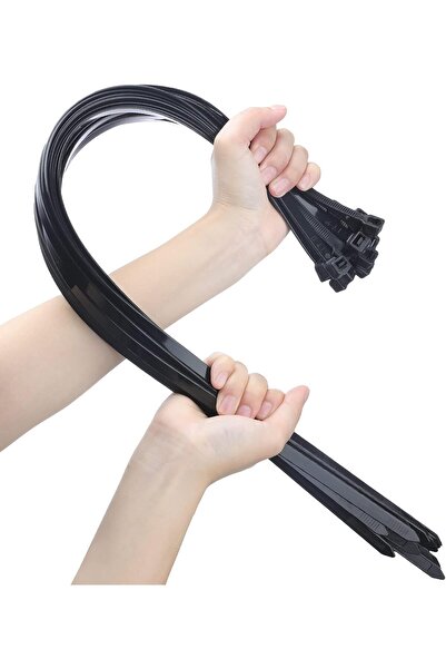 Thinking Electronics روابط كابلات نايلون شديدة التحمل من دوتير، 26 بوصة، 30 ق...