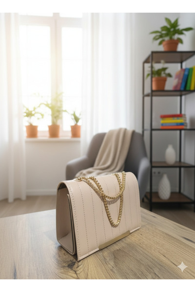 Store Bej Rengi Omuz Çantası