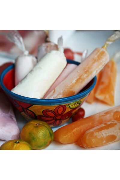 LİNVİN Transparent Plastic Ice Pop Bags, Rectangular 3×10 in, Leak-Proof, 100 pcs