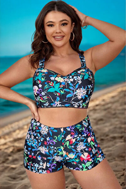 embody Costum de baie din două piese, mărime mare, pantaloni scurți tip slip,...