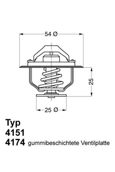 BorgWarner (Wahler) Термостат за охлаждаща течност Fiat Ducato Bus/Ducato Bod...