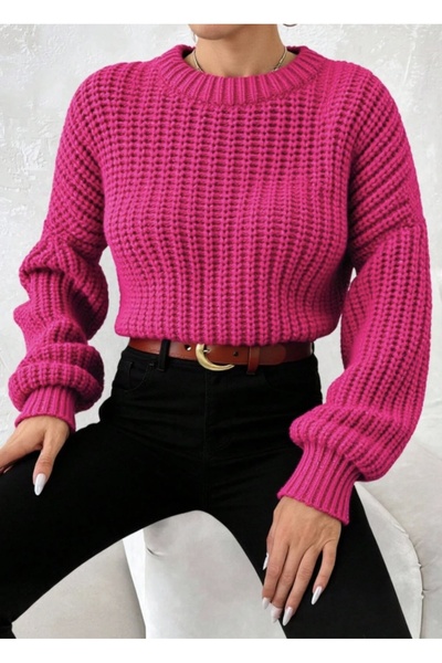 AYZEY Balloon Sleeve Knitwear Sweater