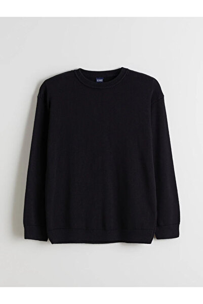 LC Waikiki LCW Kids Negru Bicicletă Gât Băiat Tricotaj Pulover