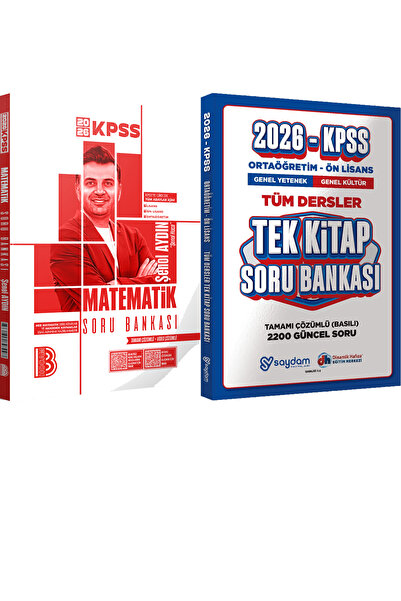 Benim Hocam Yayınları 2026 KPSS Matematik Tamamı Çözümlü Soru Bankası - Ortaö...