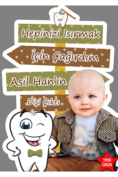 Sunligo Diş Buğdayı Yön Panosu Masa Üstü Ayaklı Pankart 40 Cm Uzunluk Pvc Kaplı